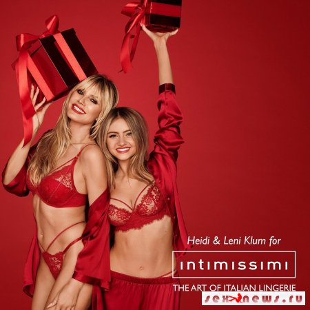 Хайди Клум и ее дочь снялись вместе в рекламе нижнего белья